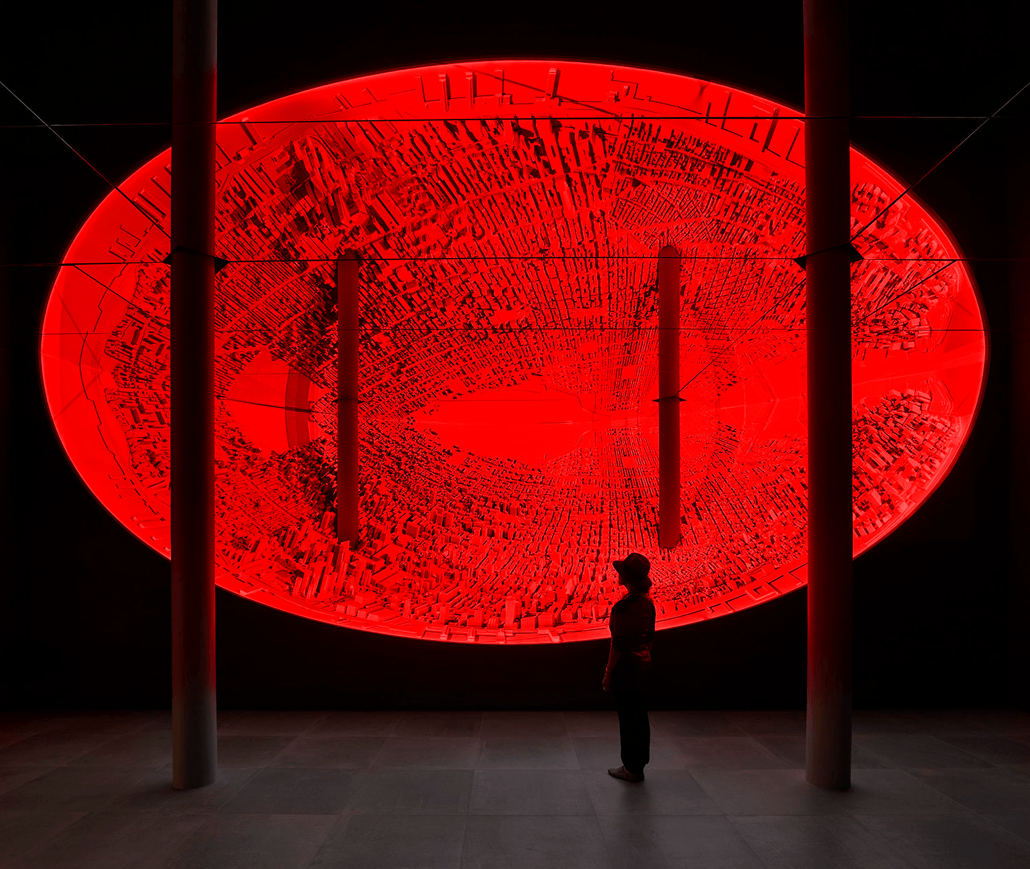 lighting,floor,flooring,person,art,modern art,outdoors
