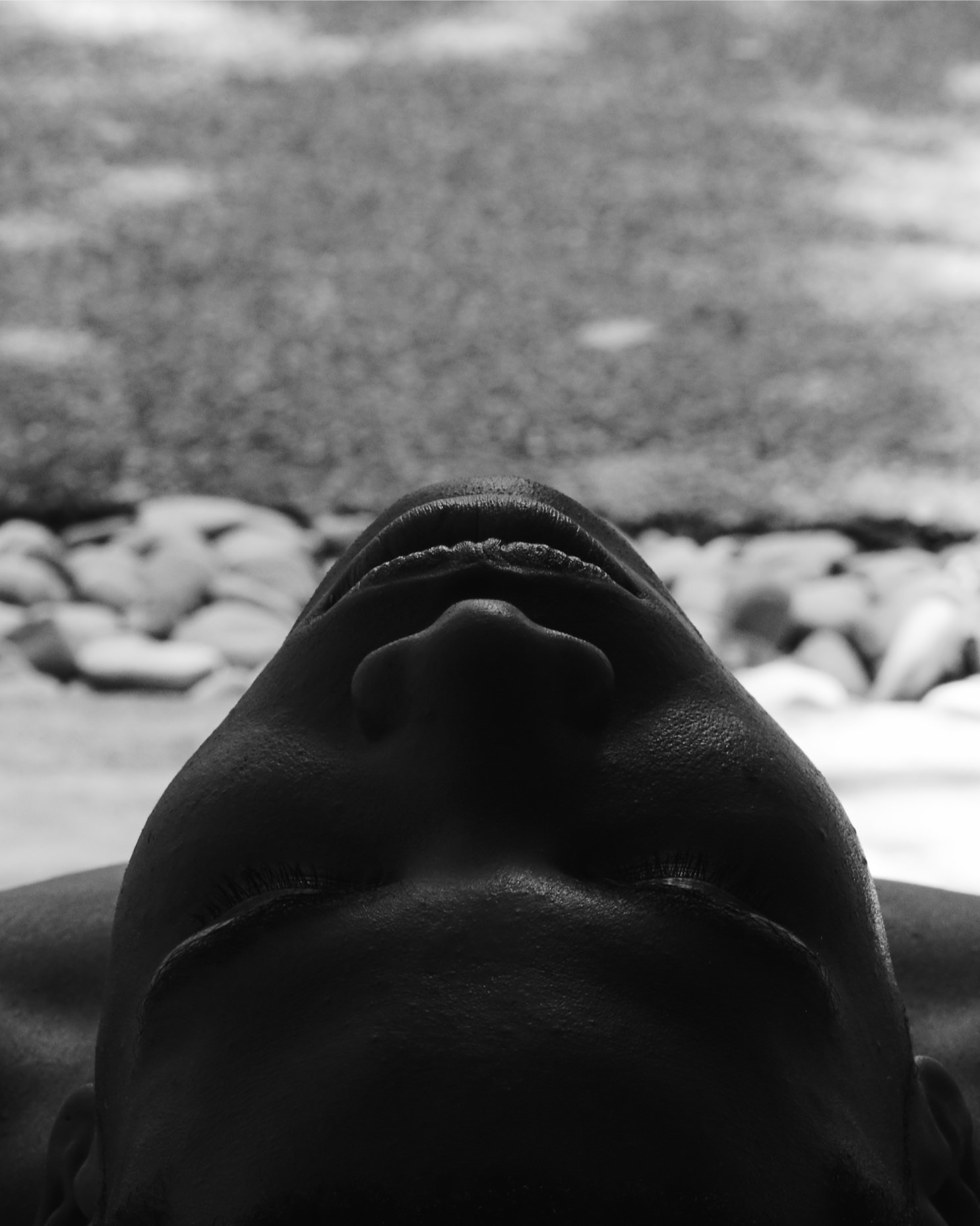 face,head,person,photography,portrait,rock,grass,plant,finger,sleeping