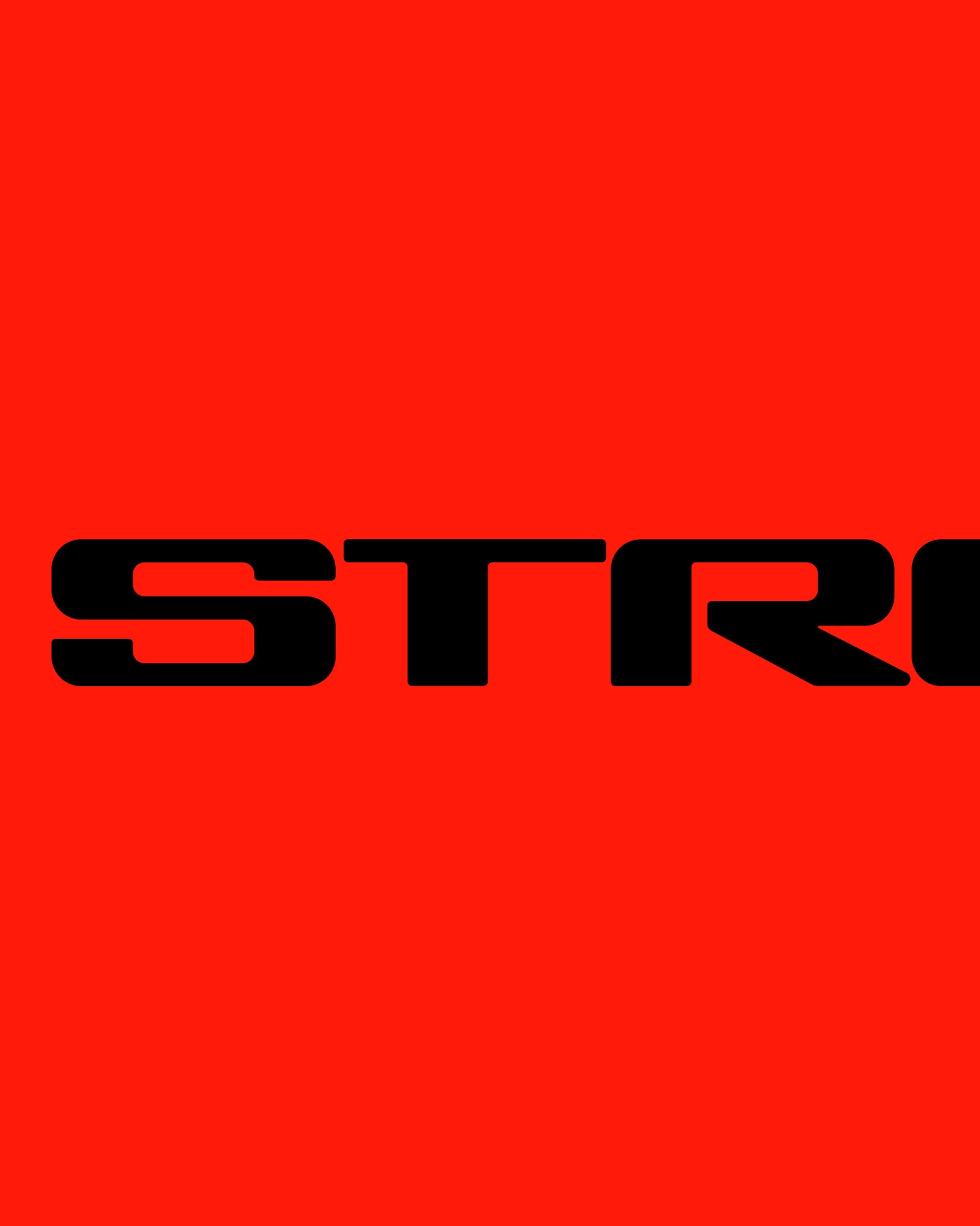 Cropped black "STR" lettering on red background, part of a larger "STREETWEAR" wordmark composition "STREETWEAR"